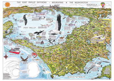 Click Mao to view larger view of Port Phillip Environs & Mornington Peninsula Map
